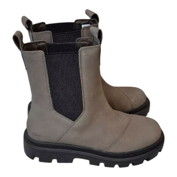 TOMS Women's Rowan Water Resistant Chelsea Boots Green Size 9 New - Picture 12 of 16